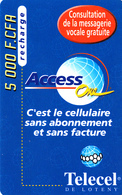 Prépayée Côte D'Ivoire Telecel Loteny 1999 - 5000 FCFA - Ivoorkust