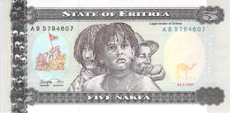 5 Nakfa Eritrea 1997 UNC - Erythrée