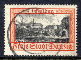 DANZIG 1938 1 G. Oliva With Swastika Watermark, Used.  Michel 297 - Gebraucht