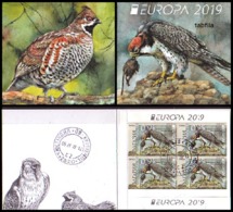 BULGARIA \ BULGARIE - 2019 - Europa-CEPT - Oiseaux Protégés - Carnet De 4 Set. (O) - 2019