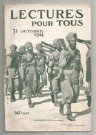 Revue , Lecture Pour Tous ,militaria , 31octobre 1914, 2 Scans , Frais Fr 3.15 E - Weltkrieg 1914-18