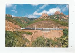 ANTHEOR (VAR) PASSAGE D'UNE RAME TGV RESEAU DANS LE MASSIF DE L'ESTEREL EN SEPT 2001 LIGNE SNCF MARSEILLE-VINTIMILLE - Antheor