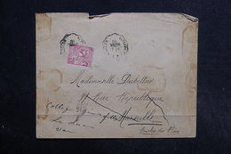 MONACO - Oblitération Ambulant Sur Enveloppe En 1910 Pour Marseille , Affranchissement Plaisant - L 32225 - Lettres & Documents
