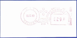 Mechanical Franchise -  SACAVÉM . 1989 - Franking Machines (EMA)