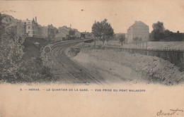 Herve  Le Quartier De La Gare Vue Prise Du Pont Malakoff Circulé En 19???? - Herve