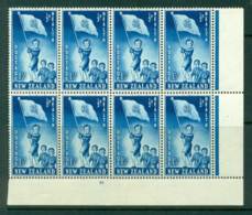 New Zealand 1953 Health 1½d Guides Plate 2 Block 8  MH/MUH Lot25878 - Neufs