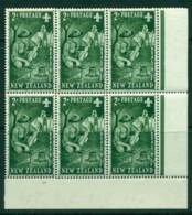 New Zealand 1953 Health 2d Scouts Plate #1 Block 6  MH/MUH Lot25888 - Neufs