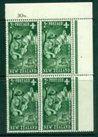 New Zealand 1953 Health 2d Scouts Sheet Value Block 4  MH/MUH Lot25890 - Neufs