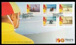 New Zealand 2010 Centenary Of Lifesaving FDC Lot51604 - Ongebruikt