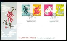 New Zealand 2011 New Year Of The Rabbit FDC Lot51603 - Unused Stamps
