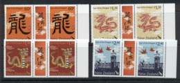 New Zealand 2012 New Year Of The Dragon Pr MUH - Neufs