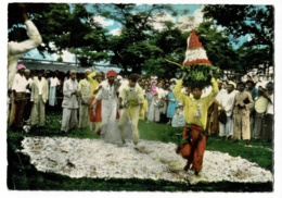 La Réunion - Marche Dans Le Feu Malabare (Fête, Population, Voir Texte) - Circ Sans Date, Sous Enveloppe - Reunion