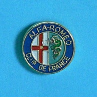 1 PIN'S  //  ** LOGO / ALFA-ROMEO / CLUB DE FRANCE ** - Alfa Romeo