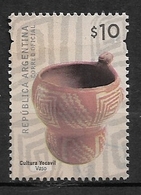 ARGENTINA  2008 Cultural Heritage - Pottery /Vaso Cultura Yocavil  Ø - Gebraucht