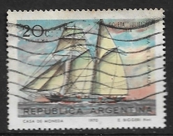 ARGENTINA  1970 Navy Day - Sailing Ships  NO WM    Ø - Used Stamps