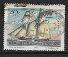 ARGENTINA  1970 Navy Day - Sailing Ships  NO WM    Ø - Used Stamps