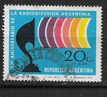ARGENTINA  1970 The 50th Anniversary Of The Argentine Radio Broadcasting    Ø - Usados