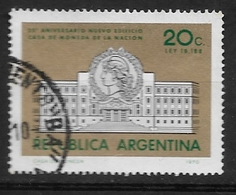 ARGENTINA   1970 25° Anniversario Della Costruzione Della "Casa De Moneda De La Nacion"    Ø - Oblitérés