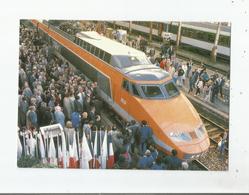 MONSIEUR JACQUES MEDECIN DEPUTE MAIRE DE NICE INAUGURE LA LIGNE TGV DIRECTE PARIS -NICE 4 AVRIL 1987 - Ferrovie – Stazione
