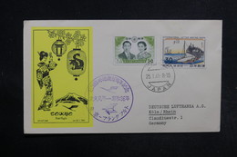 JAPON - Enveloppe 1er Vol Japon / Allemagne En 1961 - L 32304 - Covers & Documents