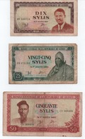 BANQUE CENTRALE DE LA REPUBLIQUE DE GUINEE  LOT DE 3 BILLETS - Guinee