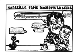 ¤¤  -  Illustrateur "LARDIE"  -  TGV  -  Politique  -  Bernard TAPIE  -  Tirage Limité 85 Ex  -  ¤¤ - Other & Unclassified