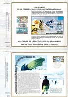 " ANNEE POLAIRE / BYRD / AMUNDSEN " Sur 2 Feuillets CEF à Tirage Lilmité De MONACO. FDC - Sonstige & Ohne Zuordnung