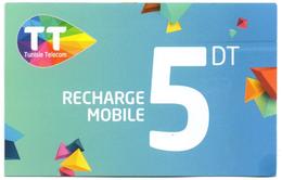 Phonecard Télécarte Tunisia Tunisie Telecom Telefonkarte Telefonica Phonecards Télécartes Recharge Téléphone - Tunesië