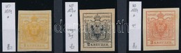 * 1850 1850 1kr, 2kr, 3kr újnyomatok Strakosch Azonosítással - Other & Unclassified