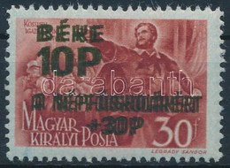 ** 1945 Béke 10P Kettős Felülnyomással, Rendkívül Ritka! - Otros & Sin Clasificación