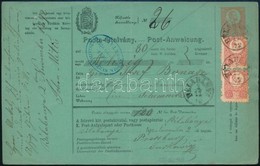 1872 Postautalvány 2 X 5kr Kiegészítéssel 'BÉLABÁNYA' - Selmecbánya (Gudlin 300 P) + Ovális Kék Kereskedelmi Minisztériu - Andere & Zonder Classificatie