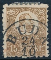 O 1871 Kőnyomat 15kr Szép állapotban, 'BUDA' Bélyegzéssel - Other & Unclassified