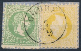 1867 2kr + 3kr  'GÖDRÉ' - Other & Unclassified