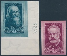 ** 1952 Leonardo Da Vinci és Victor Hugo Vágott Sor (9.000) - Other & Unclassified