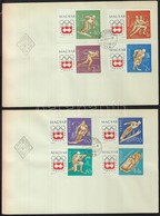 1963 Téli Olimpia (II.)- Innsbruck Vágott Sor 2db FDC-n (3.500) - Other & Unclassified