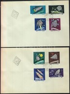 1964 Az űrkutatás Eredményei (I.) Vágott Sor 2db FDC-n (3.500) - Other & Unclassified