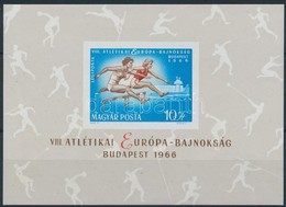 ** 1966 Atlétikai Európa-bajnokság Vágott Blokk (4.000) - Other & Unclassified