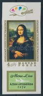 ** 1974 Mona Lisa Vágott Szelvényes Bélyeg (4.000) - Andere & Zonder Classificatie