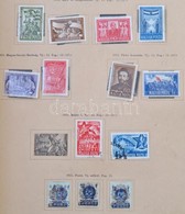 ** O Magyar Gyűjtemény 1945-1955 Több Postatiszta Teljes Sorral, Jobb értékekkel, Előnyomott Albumban - Sonstige & Ohne Zuordnung