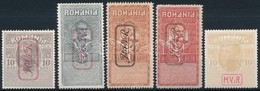 ** * Német Katonai Közigazgatás Romániában 1917 Kényszerfelár Bélyegek Mi 6-7 + V-VII (VI Postatiszta / Mint Never Hinge - Altri & Non Classificati