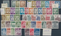 ** NSZK 1961-1975 Főleg Teljes Forgalmi Sorok + Nyugat Berlin Forgalmi Sorok 4 Db Stecklapon (Mi EUR 206,-) - Otros & Sin Clasificación