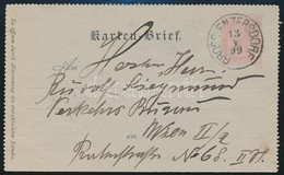 Ausztria 1899 - Andere & Zonder Classificatie
