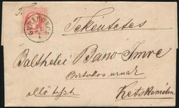 ~1868 5kr Levélen 'GURAHONCZ' - Kecskemét - Otros & Sin Clasificación