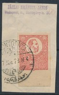 1821 Kőnyomat Emlékkiadás Piros, Levélzáróként Felhasználva Kivágáson - Sonstige & Ohne Zuordnung