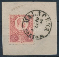 1871 Réznyomat 5kr Kivágáson, 'MALACZKA' Bélyegzéssel - Other & Unclassified