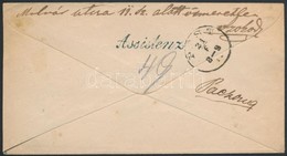 1872 3kr Díjjegyes Boríték / 3kr PS- Cover 'PEST / (LIPÓTV)ÁROS' Hátoldalán 'Assistenz' Címkereső Bélyegzéssel / On The  - Sonstige & Ohne Zuordnung