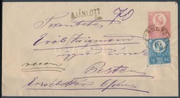 1873 Réznyomat 10kr 5kr Díjjegyes Borítékon Ajánlott Levélként 'GYÖNGYÖS' -Pest - Altri & Non Classificati