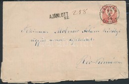 1874 Réznyomat 3 X 5kr Ajánlott Levélen / 3 X Mi 10 On Registered Cover 'SÁGVÁR SOMOGY M.' - 'RÉV-KOMÁROM' - Andere & Zonder Classificatie