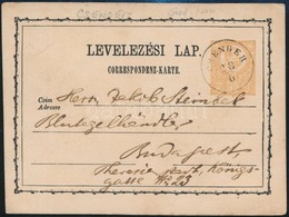 1874 Díjjegyes Levelezőlap / PS-card 'CSENGER' - Budapest - Otros & Sin Clasificación