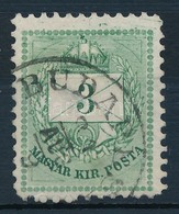 O 1874 3kr 11 1/2 Fogazással, A Felső Rész Javítással - Andere & Zonder Classificatie